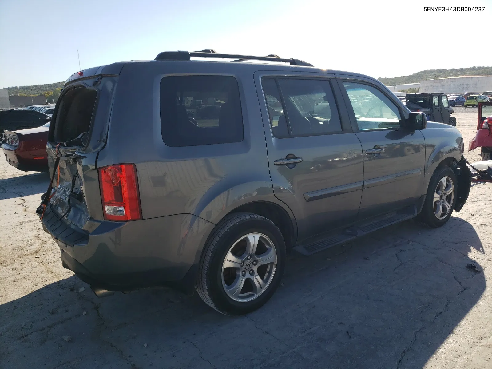 2013 Honda Pilot Ex VIN: 5FNYF3H43DB004237 Lot: 70914553