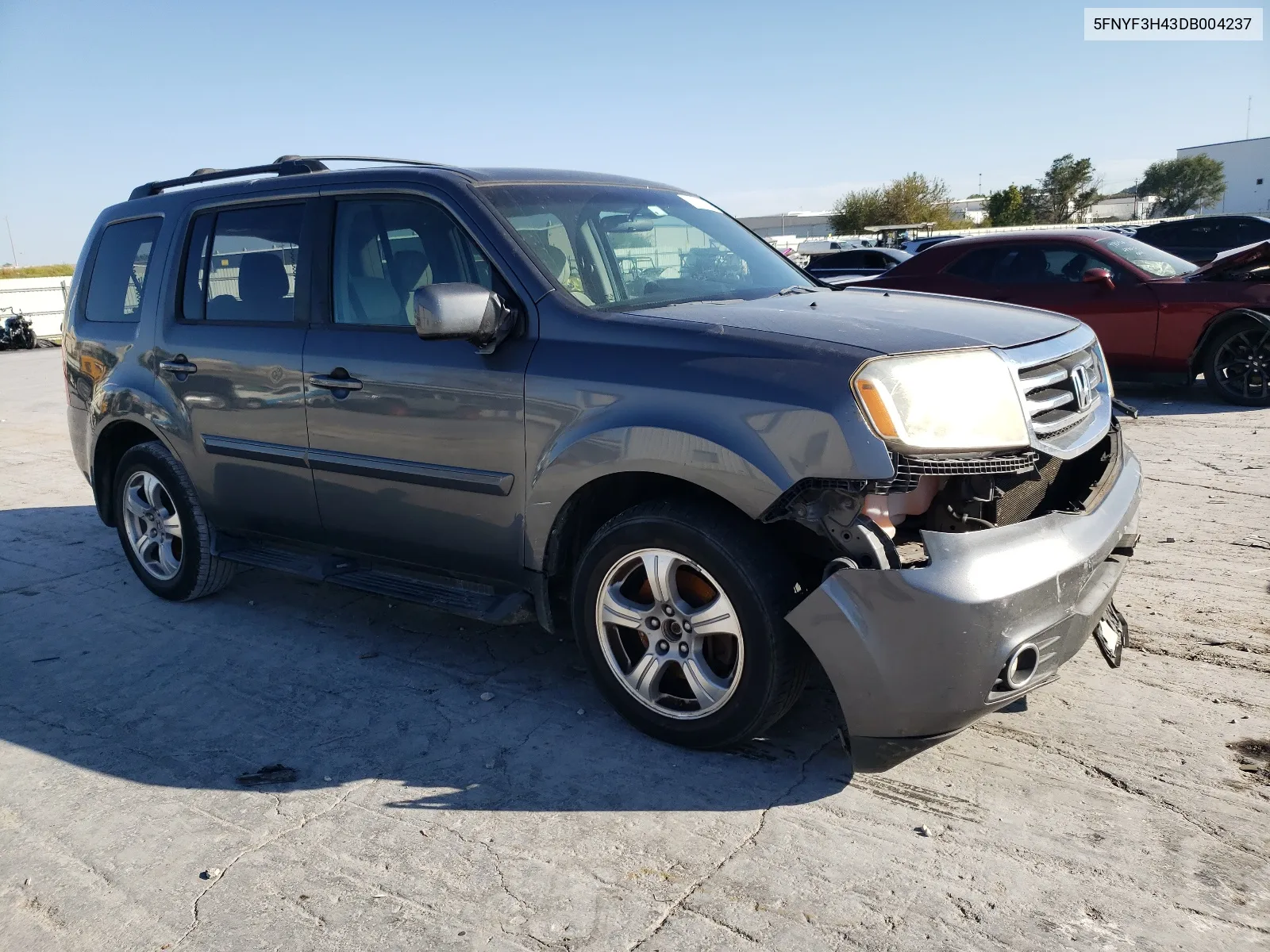 2013 Honda Pilot Ex VIN: 5FNYF3H43DB004237 Lot: 70914553