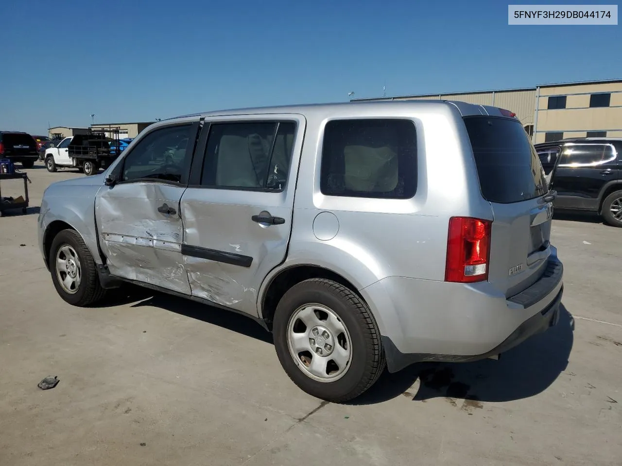 2013 Honda Pilot Lx VIN: 5FNYF3H29DB044174 Lot: 70915504