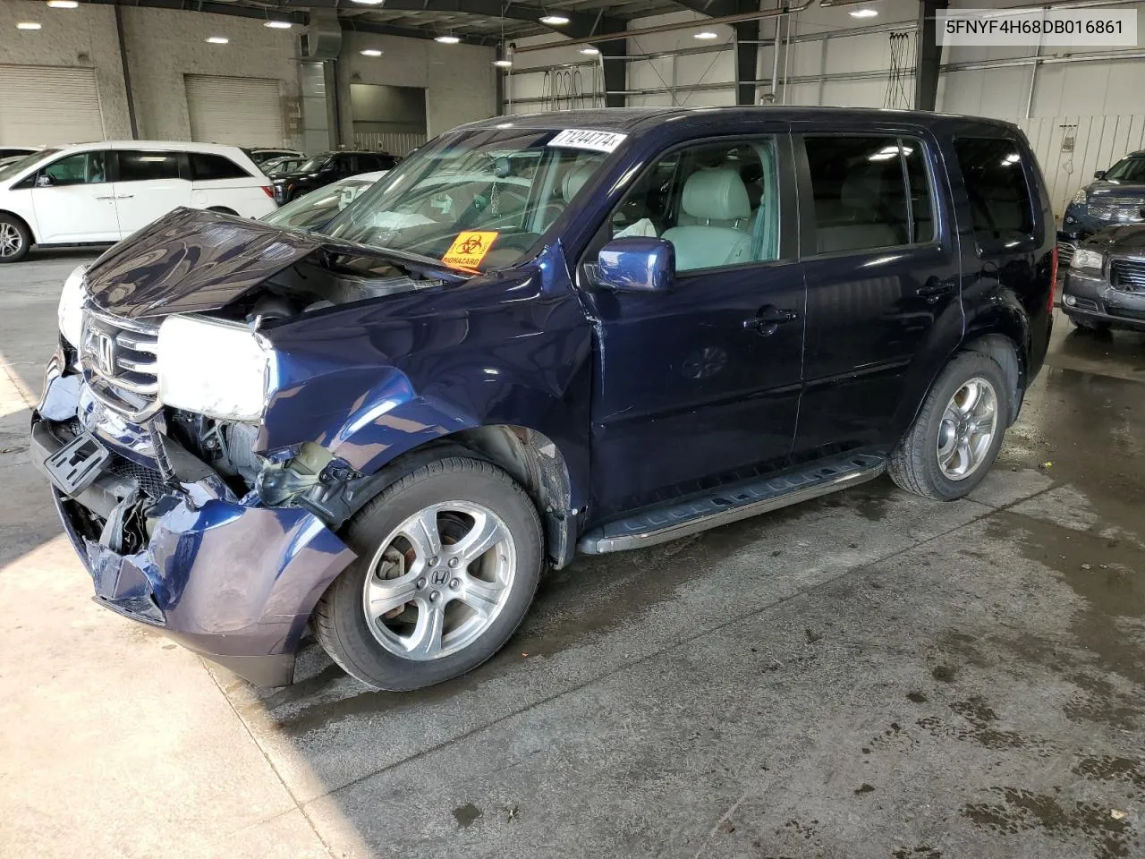 5FNYF4H68DB016861 2013 Honda Pilot Exl