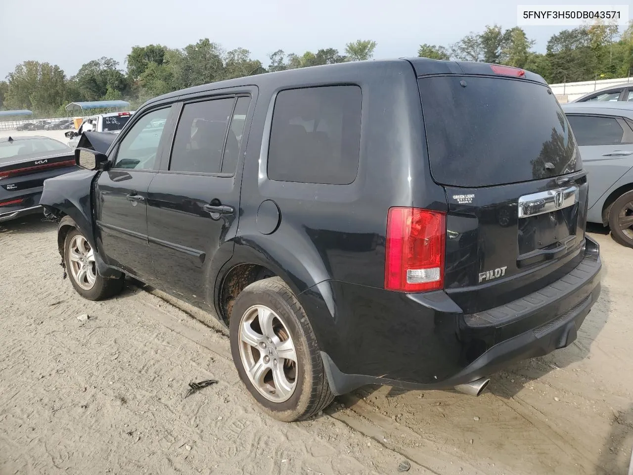 2013 Honda Pilot Exl VIN: 5FNYF3H50DB043571 Lot: 71246174