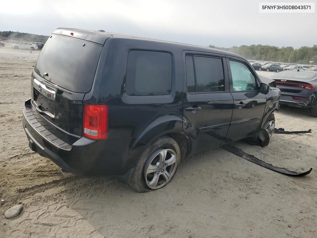 2013 Honda Pilot Exl VIN: 5FNYF3H50DB043571 Lot: 71246174