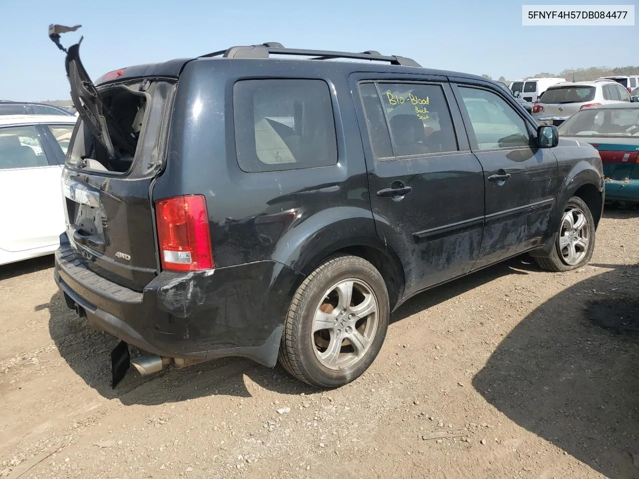 5FNYF4H57DB084477 2013 Honda Pilot Exl