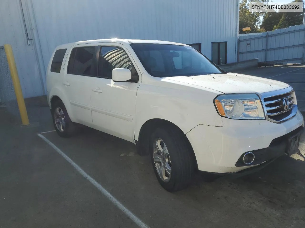 2013 Honda Pilot Exln VIN: 5FNYF3H74DB033692 Lot: 71415034