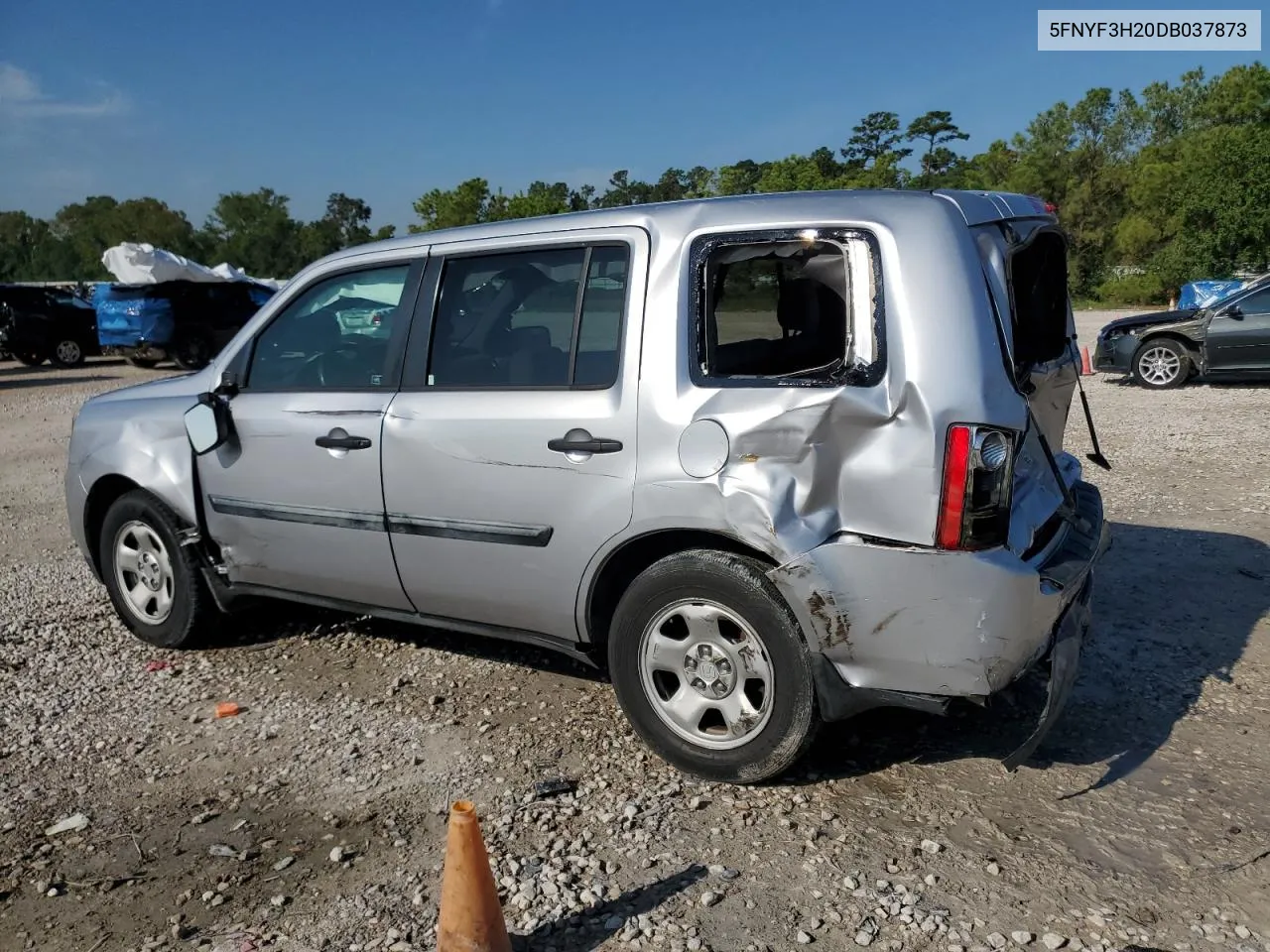 5FNYF3H20DB037873 2013 Honda Pilot Lx