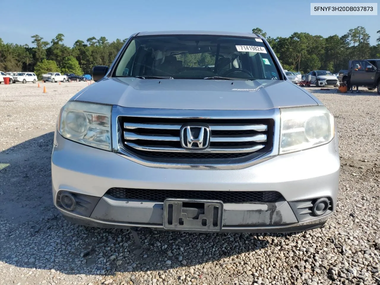 2013 Honda Pilot Lx VIN: 5FNYF3H20DB037873 Lot: 71419824