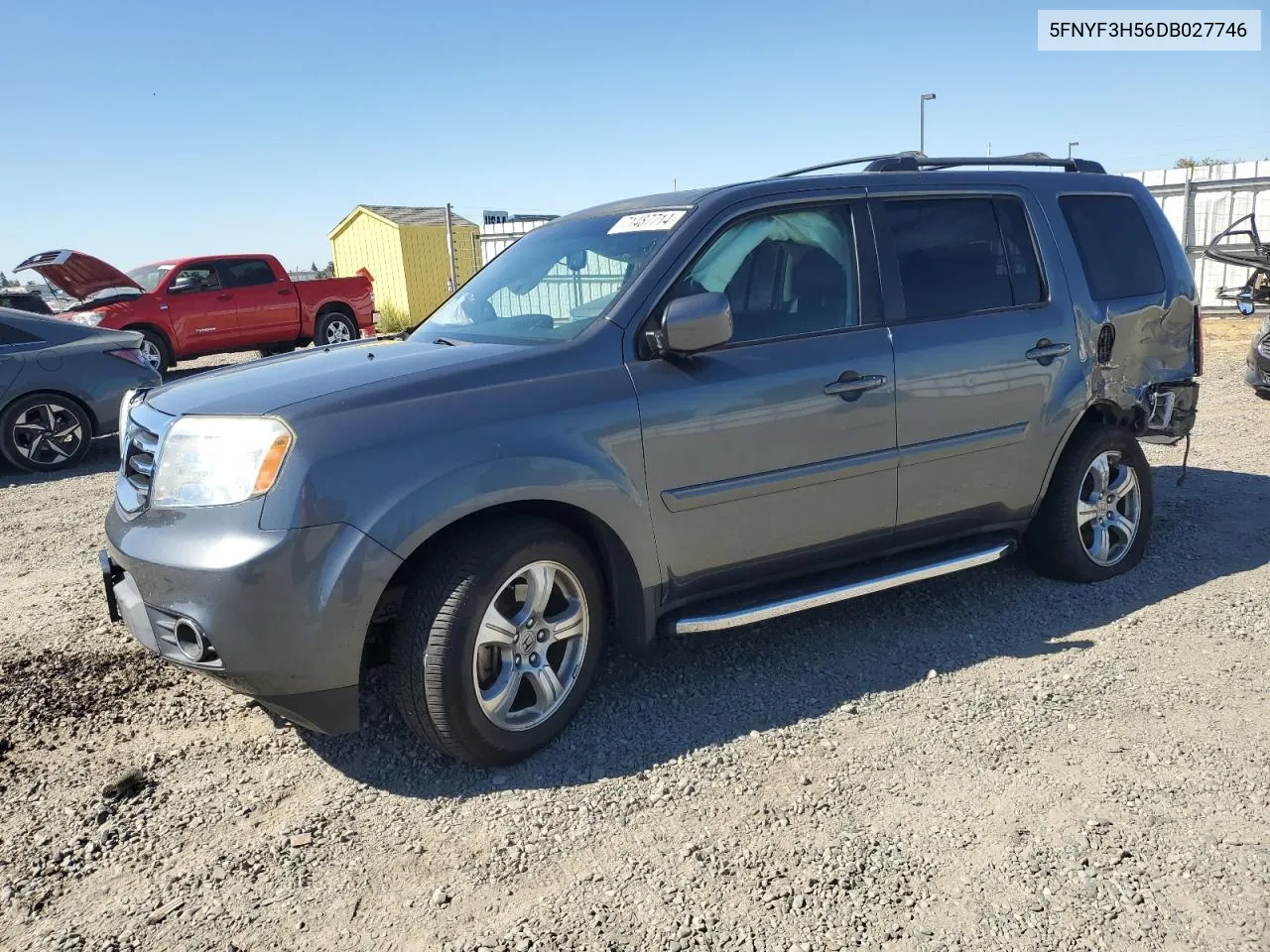 2013 Honda Pilot Exl VIN: 5FNYF3H56DB027746 Lot: 71487714