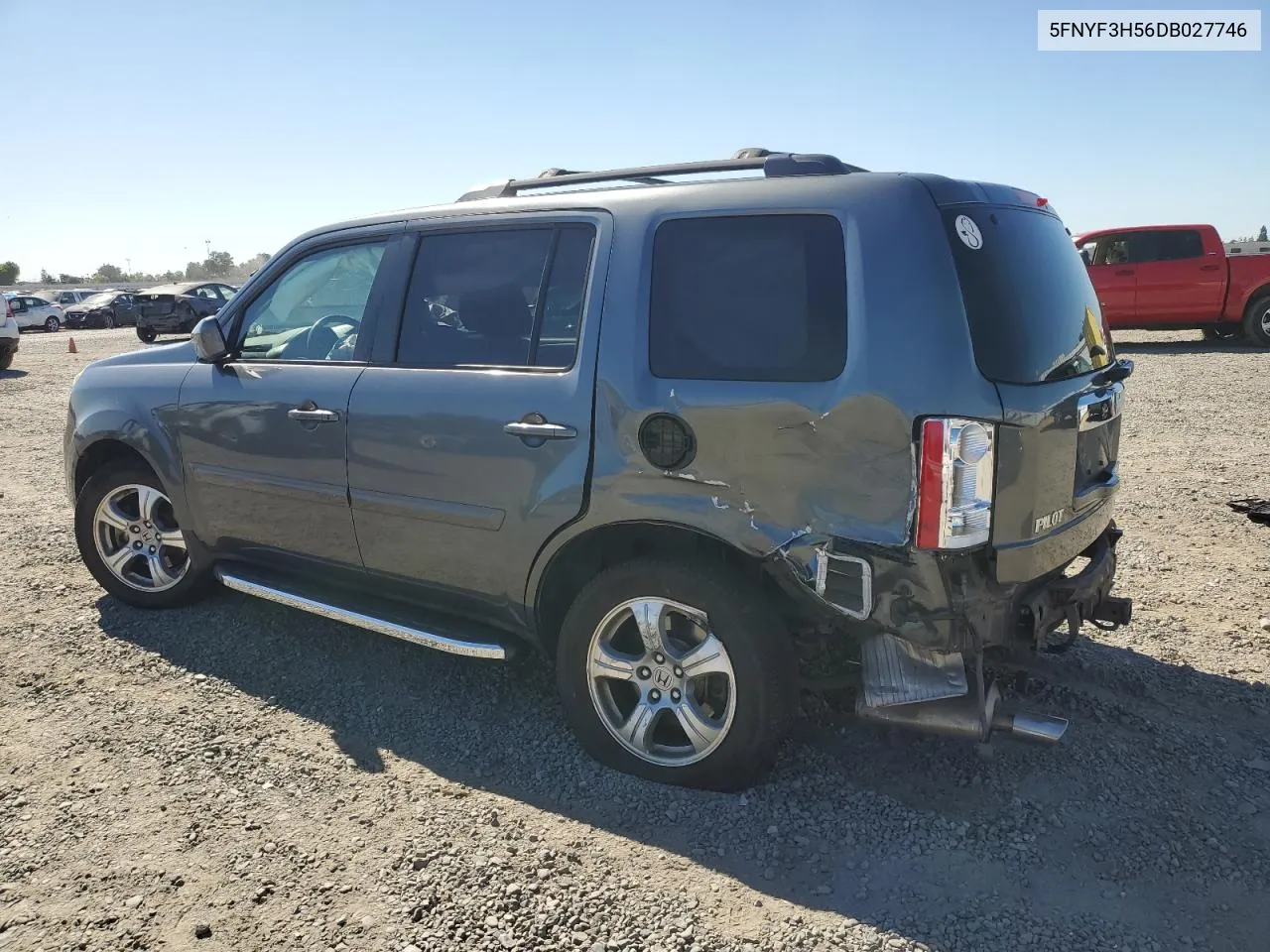 2013 Honda Pilot Exl VIN: 5FNYF3H56DB027746 Lot: 71487714