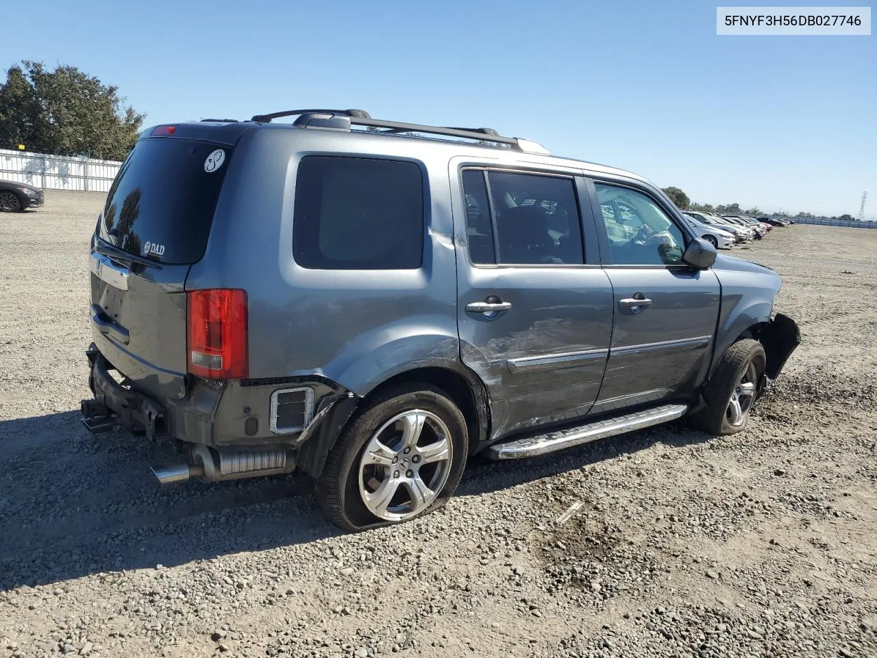 2013 Honda Pilot Exl VIN: 5FNYF3H56DB027746 Lot: 71487714