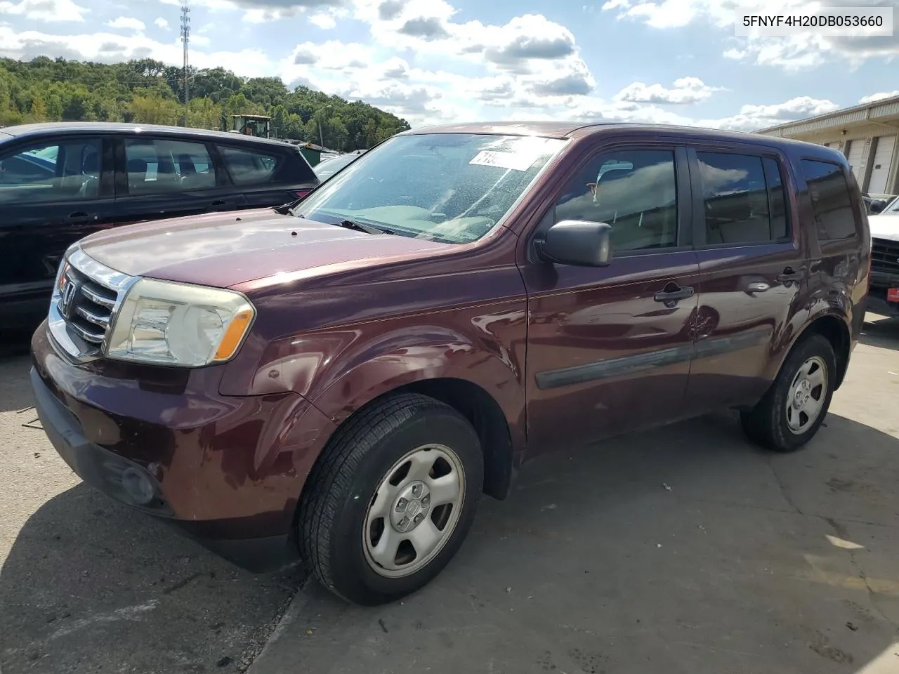 2013 Honda Pilot Lx VIN: 5FNYF4H20DB053660 Lot: 71598304