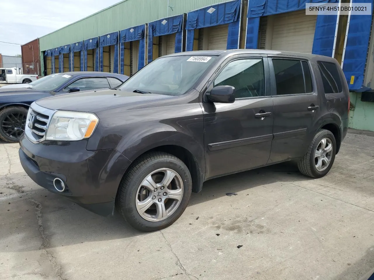 2013 Honda Pilot Exl VIN: 5FNYF4H51DB010021 Lot: 71608994