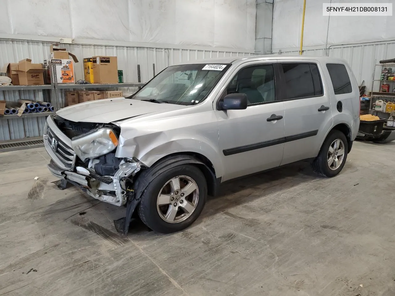 2013 Honda Pilot Lx VIN: 5FNYF4H21DB008131 Lot: 71644024