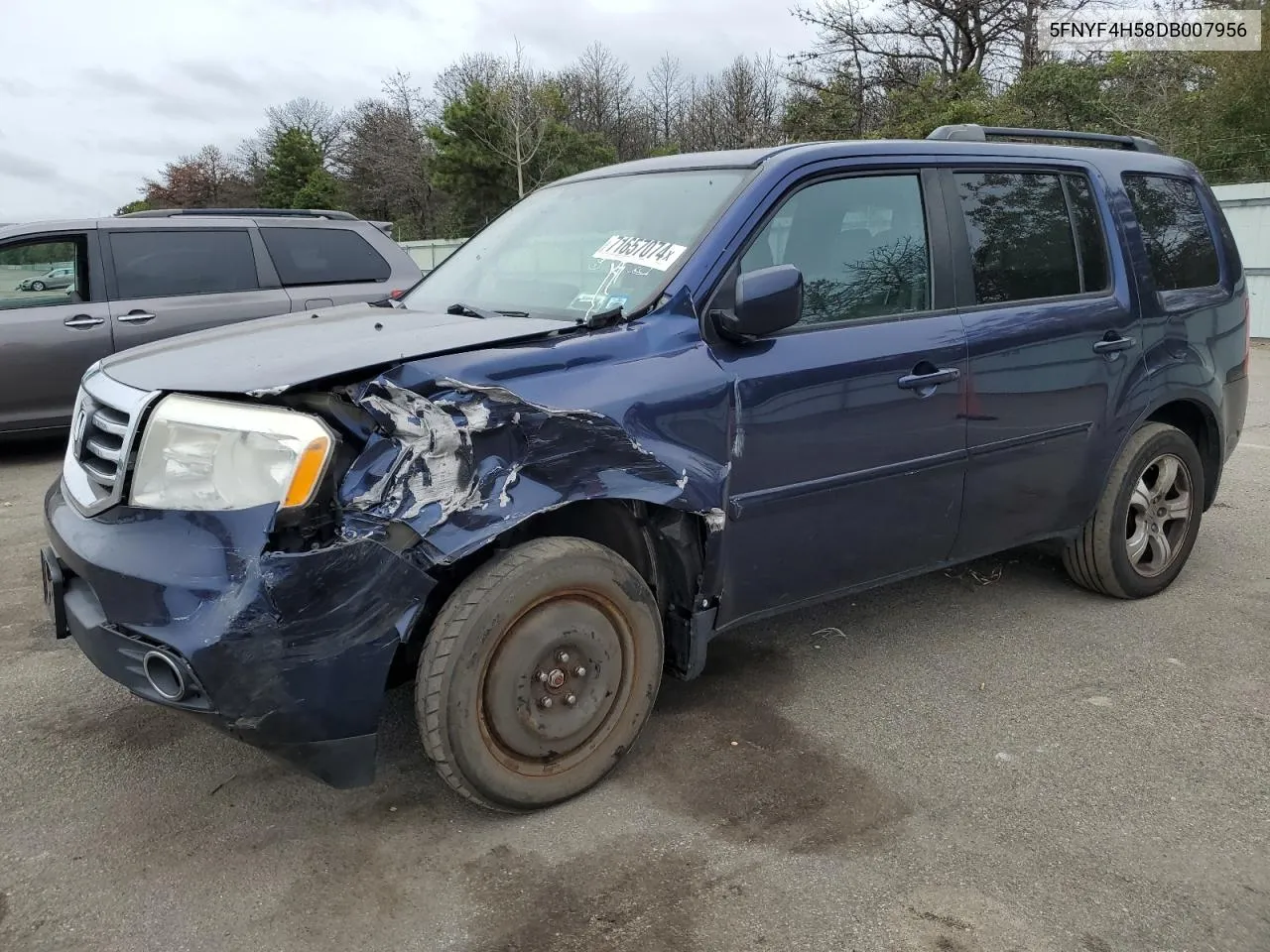 2013 Honda Pilot Exl VIN: 5FNYF4H58DB007956 Lot: 71657074