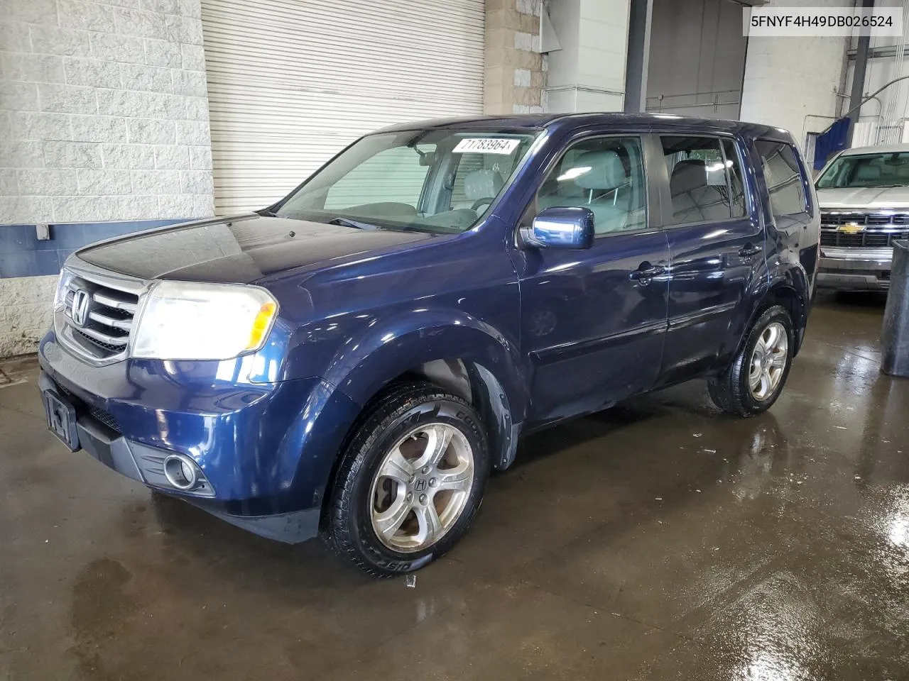 2013 Honda Pilot Ex VIN: 5FNYF4H49DB026524 Lot: 71783964