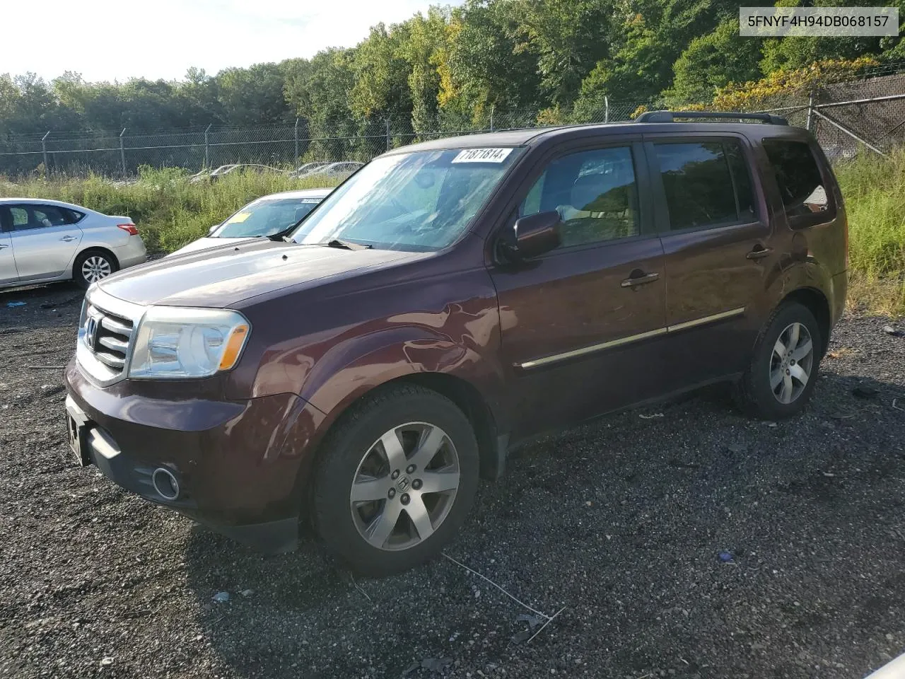 2013 Honda Pilot Touring VIN: 5FNYF4H94DB068157 Lot: 71871814