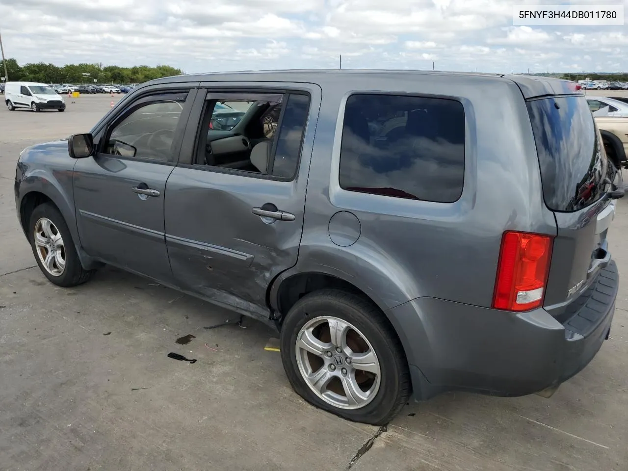 2013 Honda Pilot Ex VIN: 5FNYF3H44DB011780 Lot: 72705754