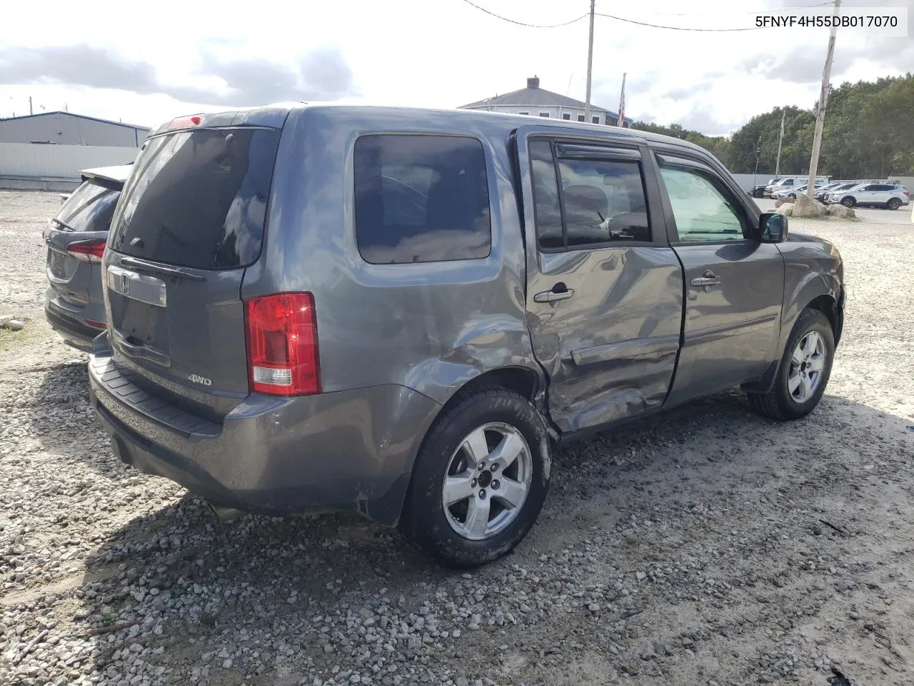 2013 Honda Pilot Exl VIN: 5FNYF4H55DB017070 Lot: 72710304