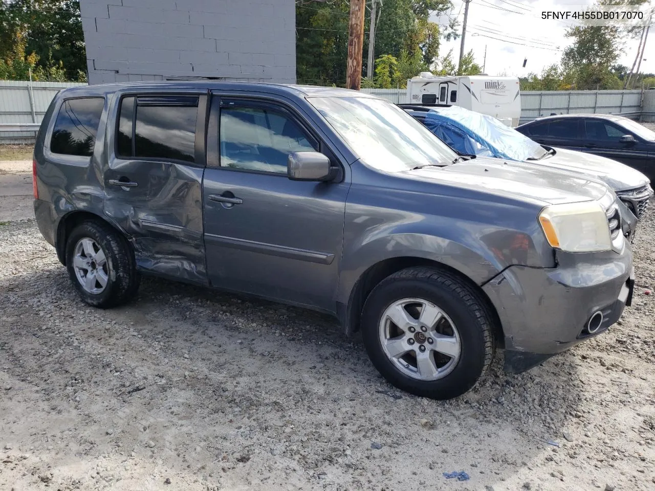 2013 Honda Pilot Exl VIN: 5FNYF4H55DB017070 Lot: 72710304