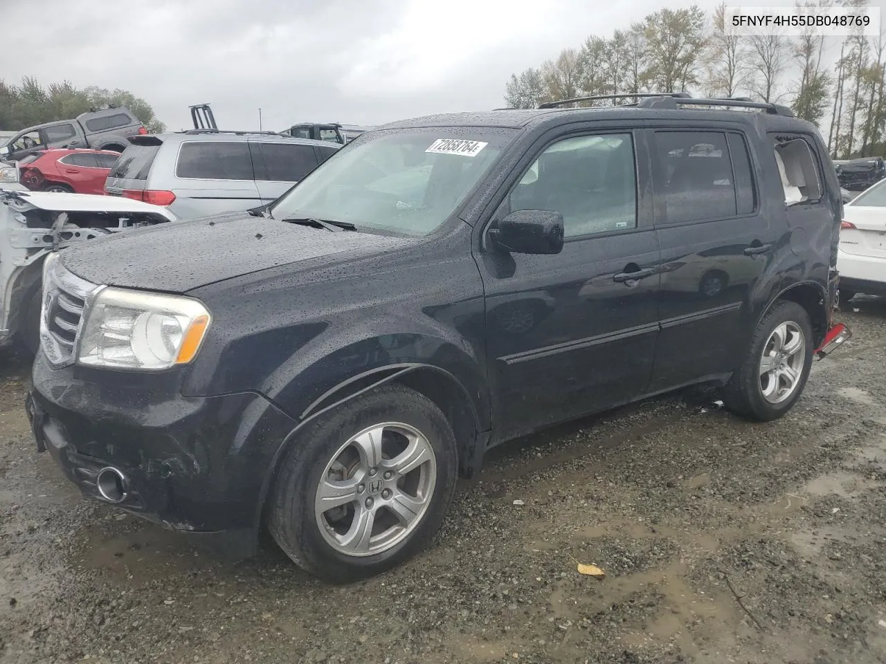 2013 Honda Pilot Exl VIN: 5FNYF4H55DB048769 Lot: 72858764