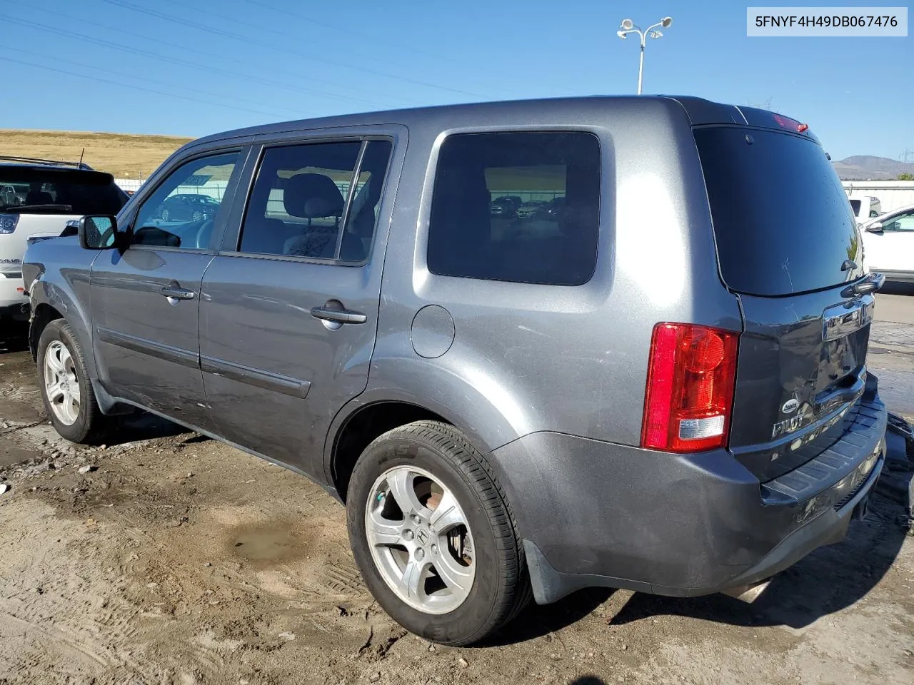 2013 Honda Pilot Ex VIN: 5FNYF4H49DB067476 Lot: 72934024