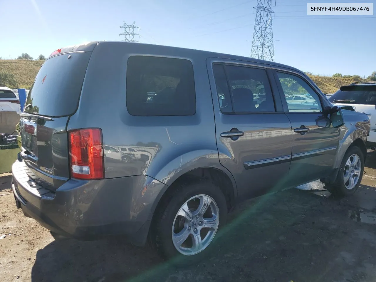 5FNYF4H49DB067476 2013 Honda Pilot Ex