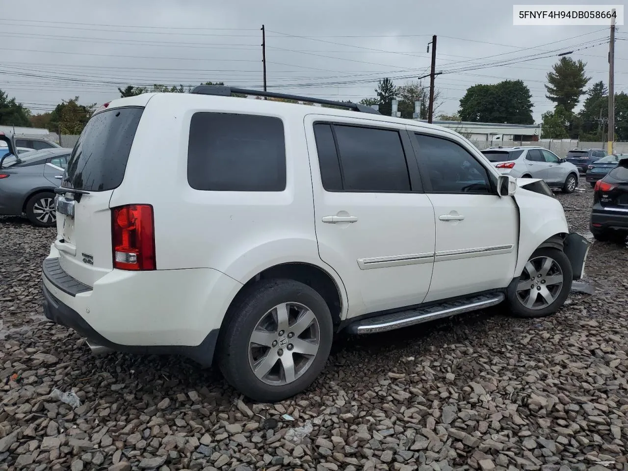 2013 Honda Pilot Touring VIN: 5FNYF4H94DB058664 Lot: 72996904