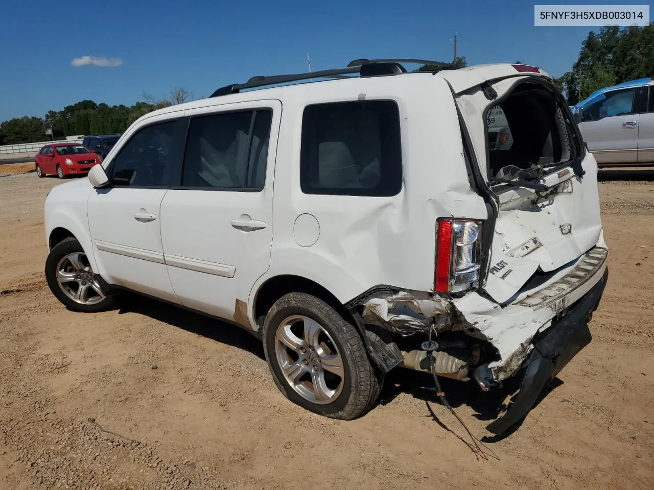 5FNYF3H5XDB003014 2013 Honda Pilot Exl