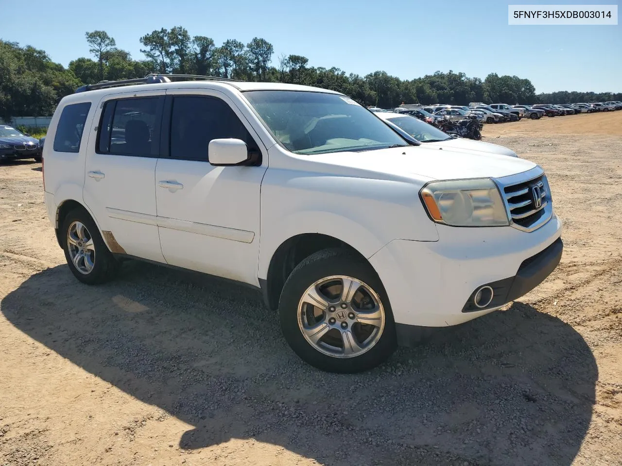 2013 Honda Pilot Exl VIN: 5FNYF3H5XDB003014 Lot: 73177414