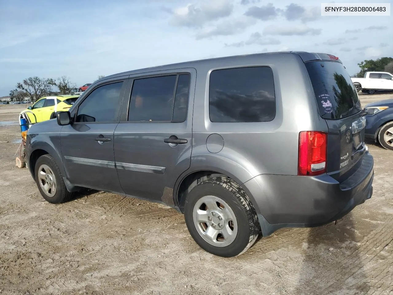 5FNYF3H28DB006483 2013 Honda Pilot Lx