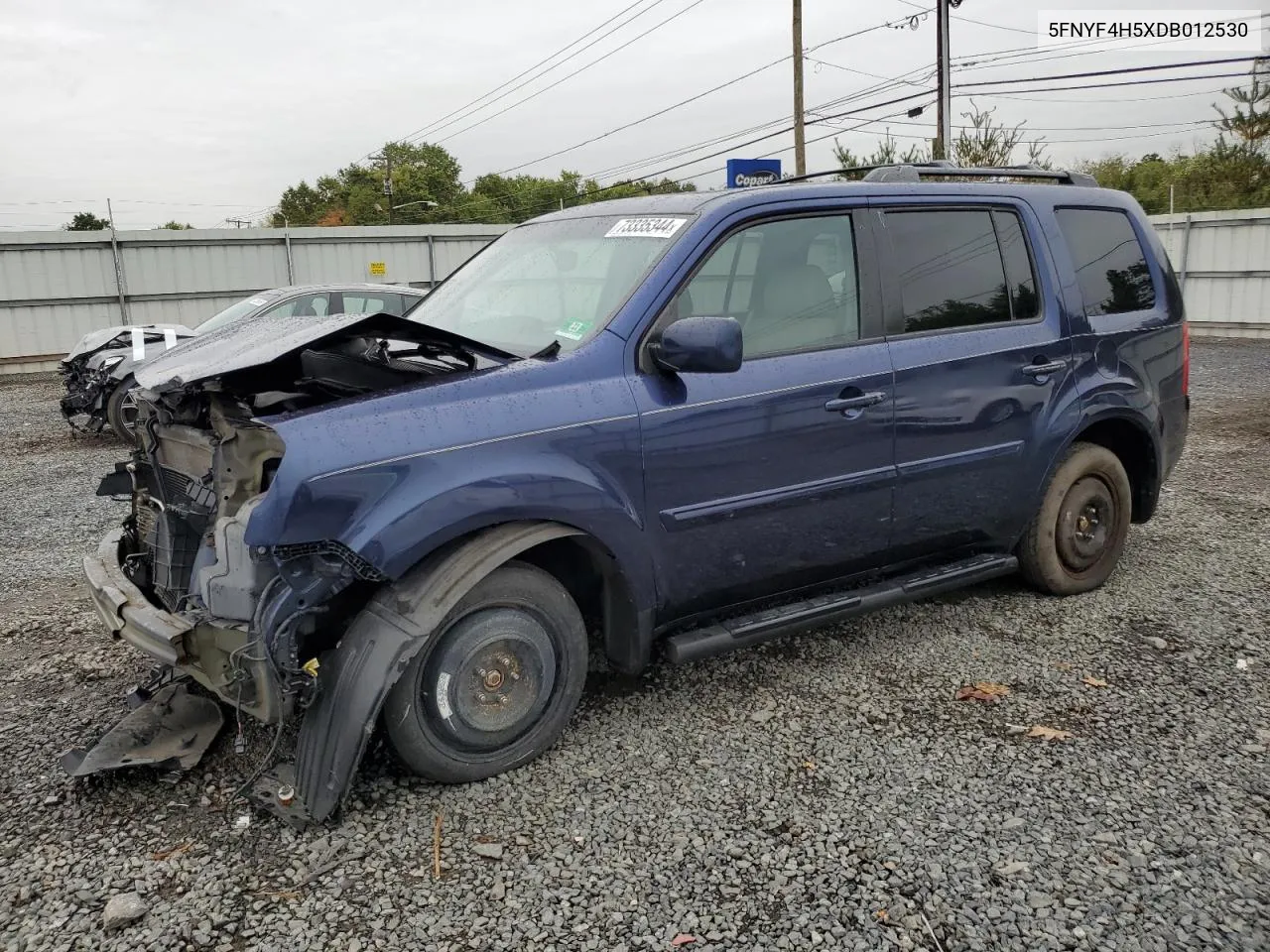 5FNYF4H5XDB012530 2013 Honda Pilot Exl