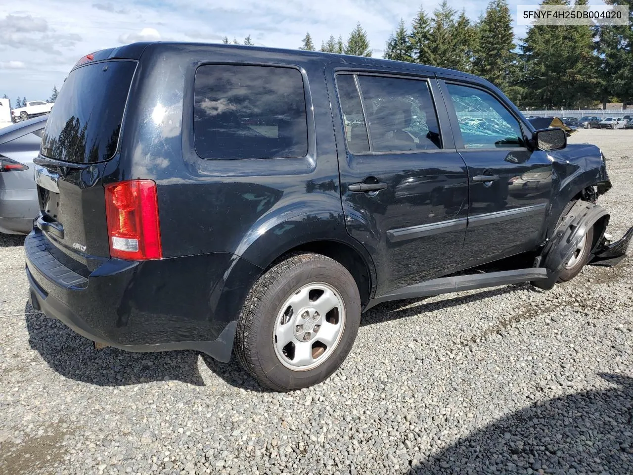 2013 Honda Pilot Lx VIN: 5FNYF4H25DB004020 Lot: 73427044