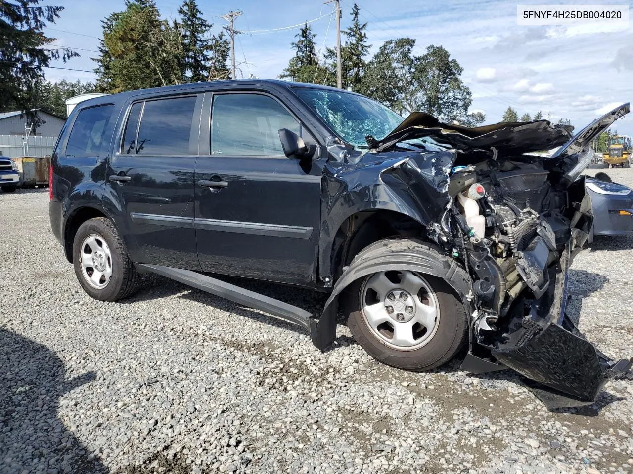 2013 Honda Pilot Lx VIN: 5FNYF4H25DB004020 Lot: 73427044