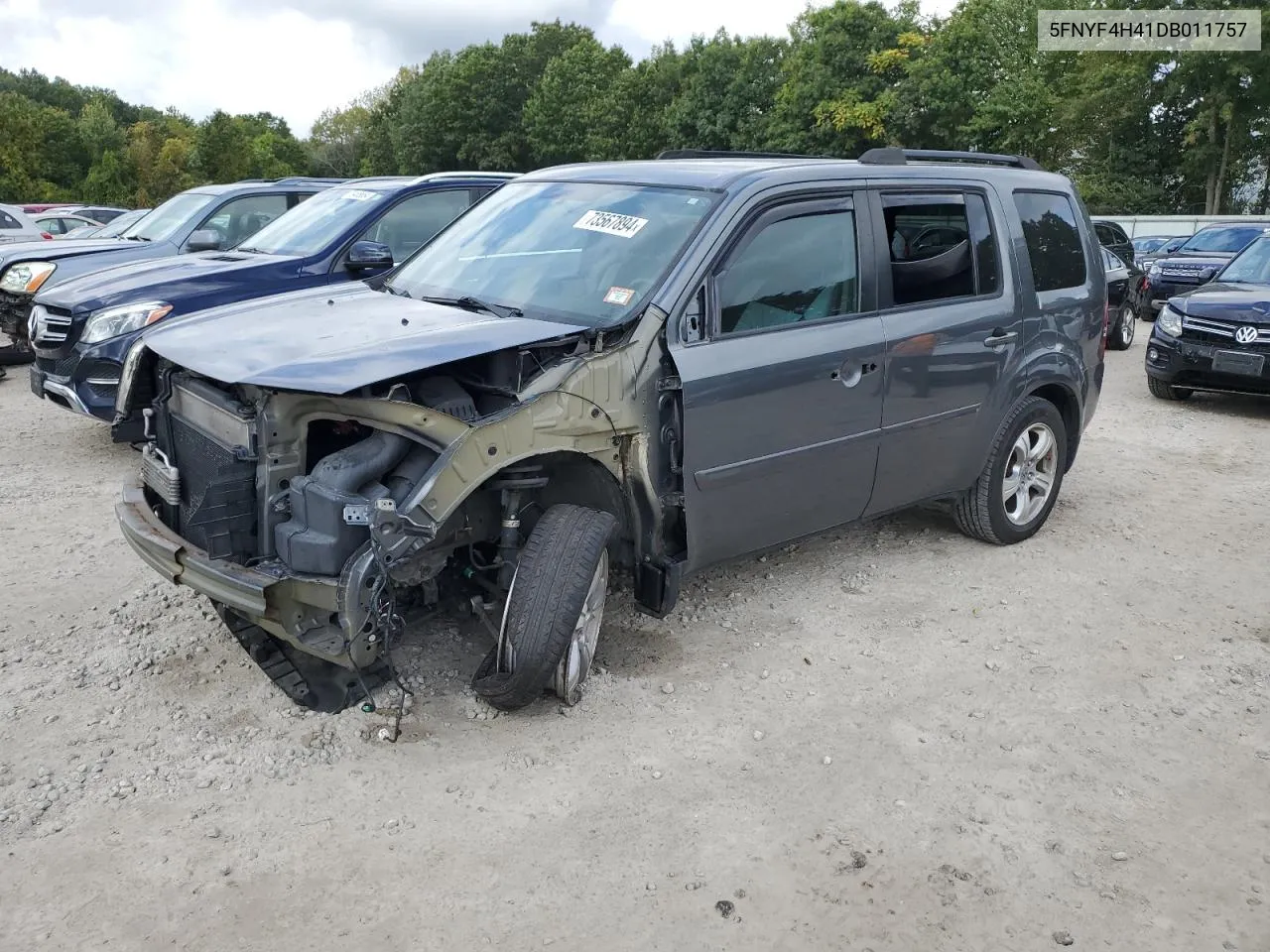 5FNYF4H41DB011757 2013 Honda Pilot Ex