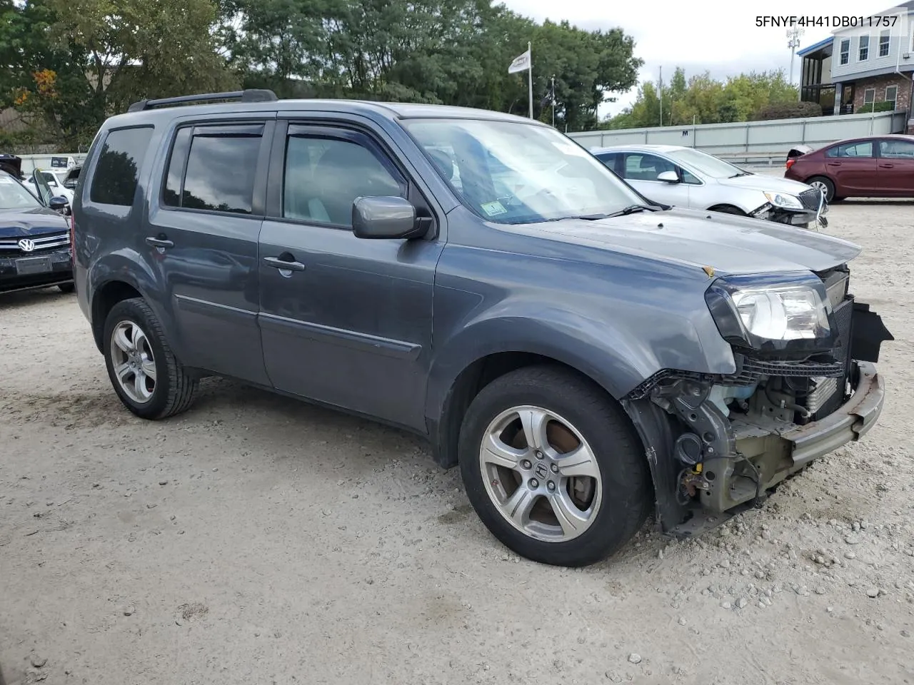 2013 Honda Pilot Ex VIN: 5FNYF4H41DB011757 Lot: 73567894