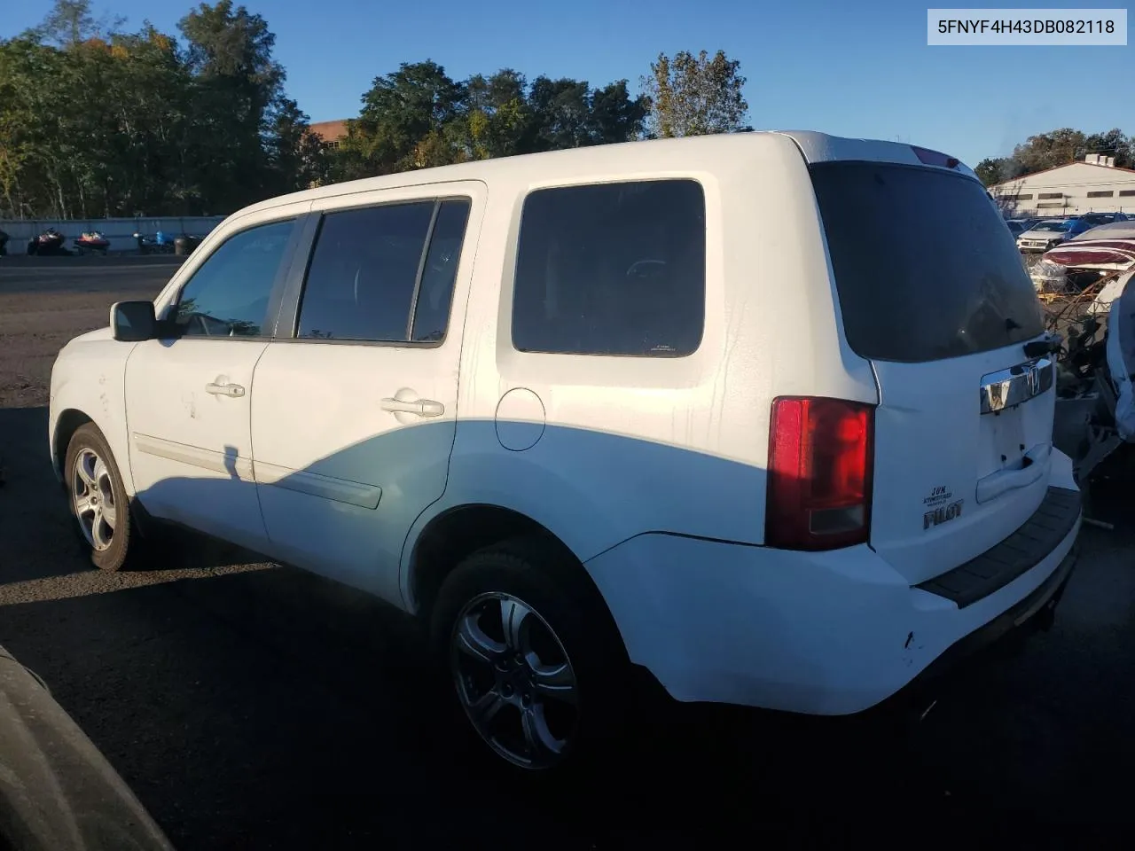 2013 Honda Pilot Ex VIN: 5FNYF4H43DB082118 Lot: 73705054