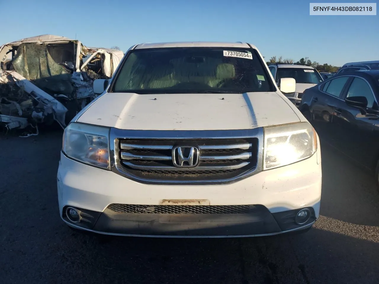 2013 Honda Pilot Ex VIN: 5FNYF4H43DB082118 Lot: 73705054