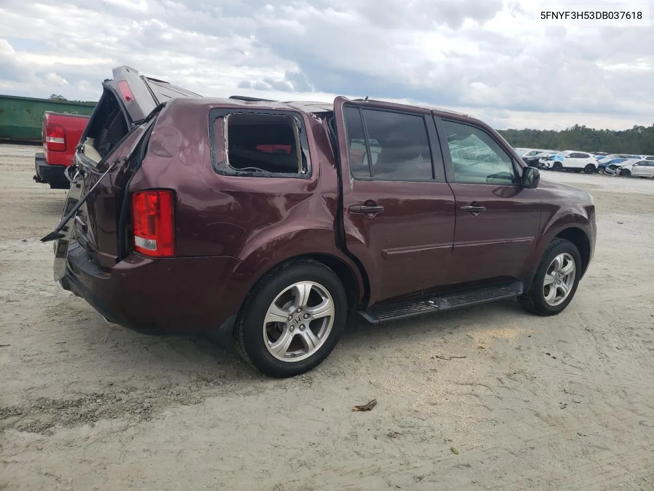 5FNYF3H53DB037618 2013 Honda Pilot Exl