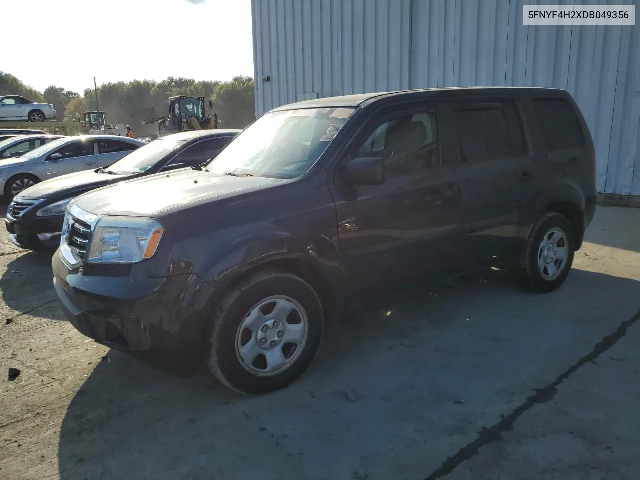 5FNYF4H2XDB049356 2013 Honda Pilot Lx