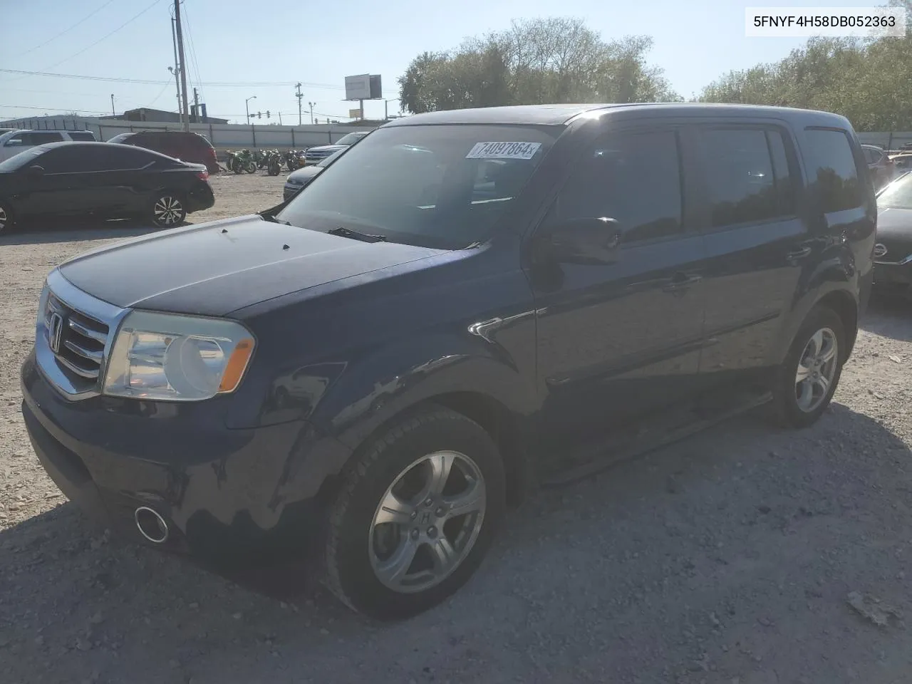 2013 Honda Pilot Exl VIN: 5FNYF4H58DB052363 Lot: 74097864