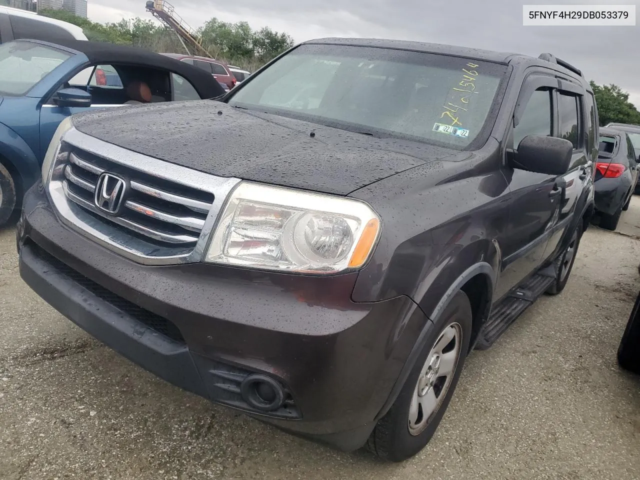 2013 Honda Pilot Lx VIN: 5FNYF4H29DB053379 Lot: 74215464