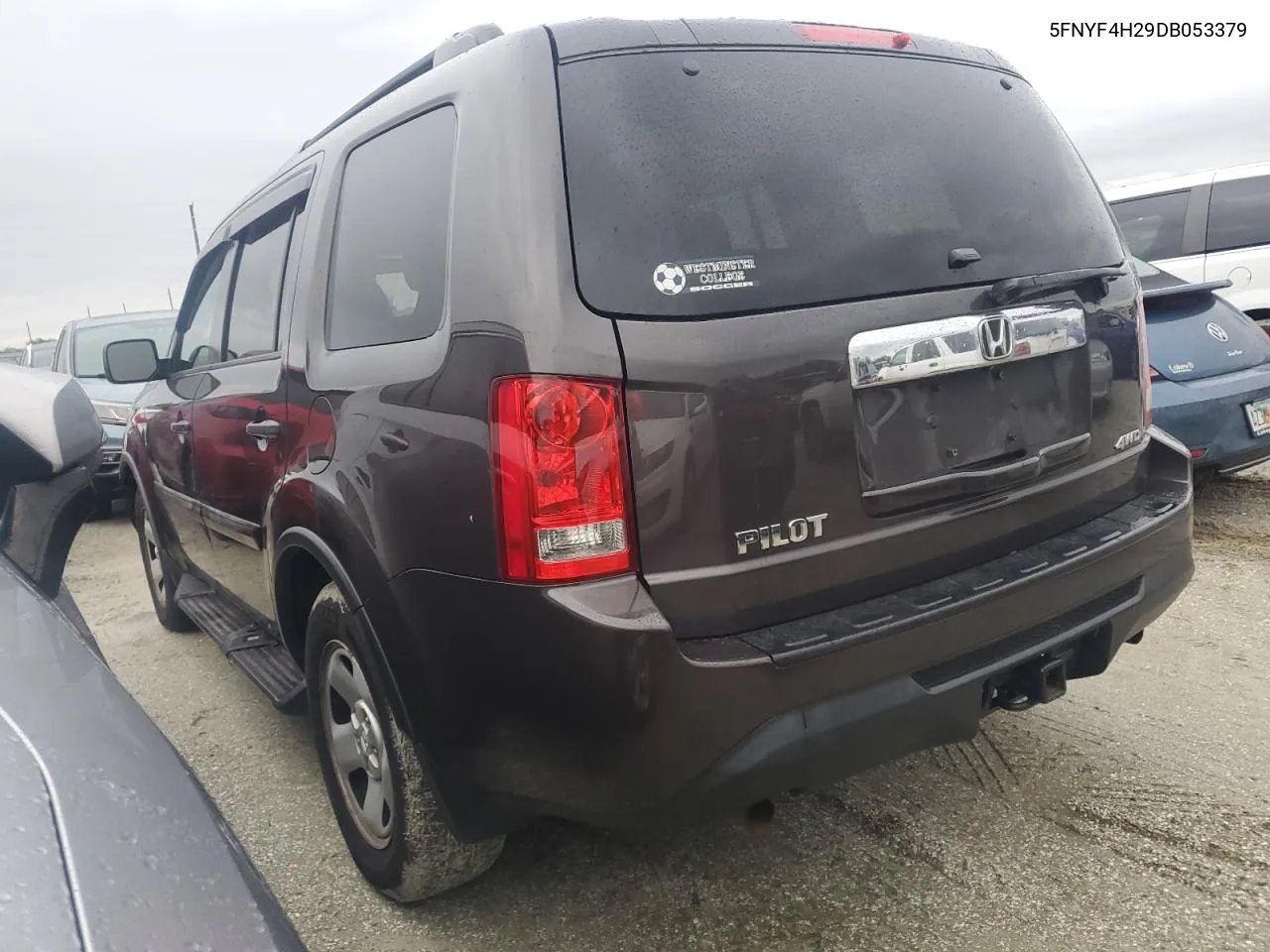 2013 Honda Pilot Lx VIN: 5FNYF4H29DB053379 Lot: 74215464