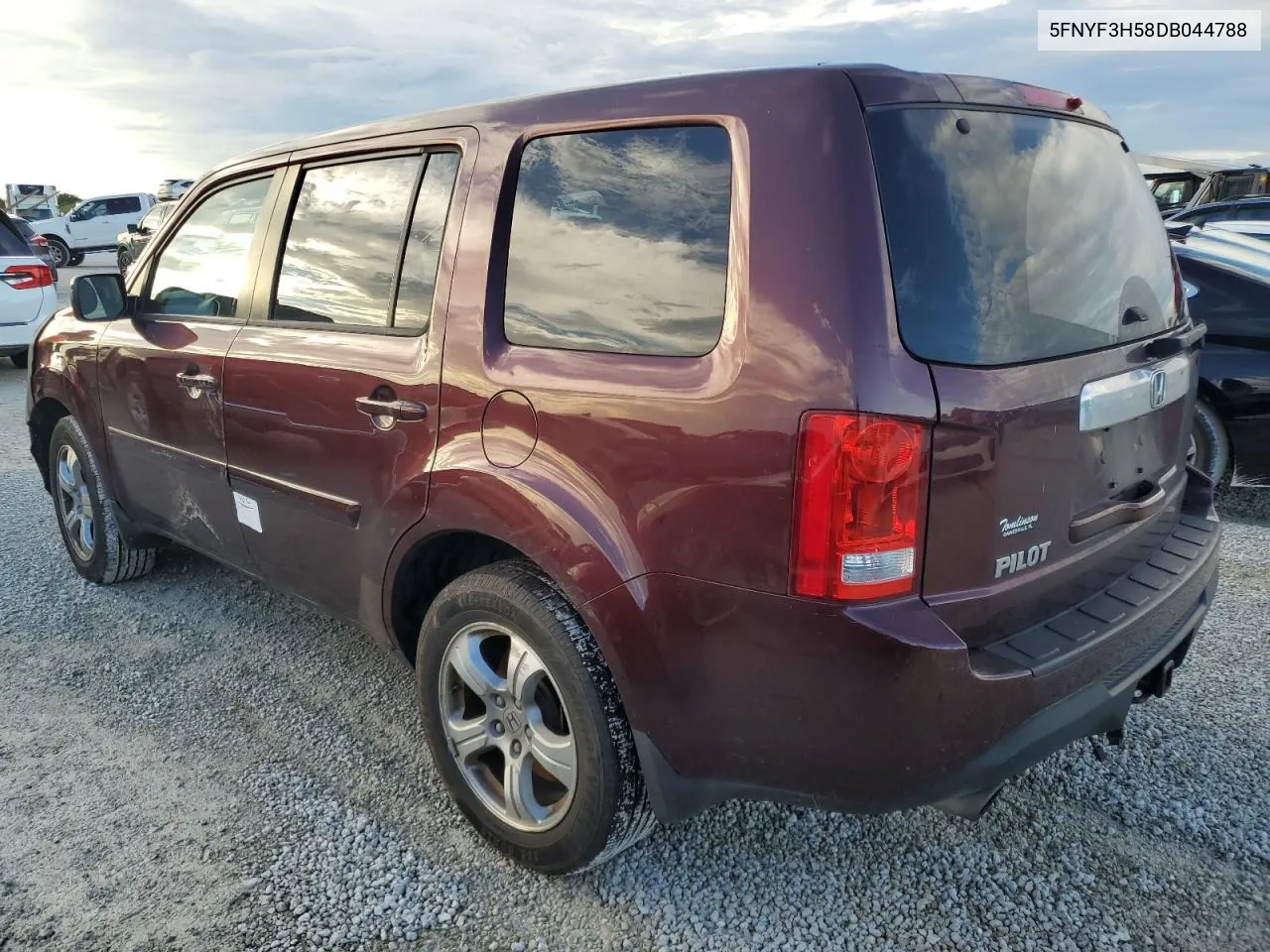 2013 Honda Pilot Exl VIN: 5FNYF3H58DB044788 Lot: 74539944