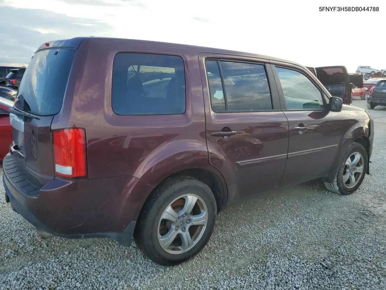 2013 Honda Pilot Exl VIN: 5FNYF3H58DB044788 Lot: 74539944