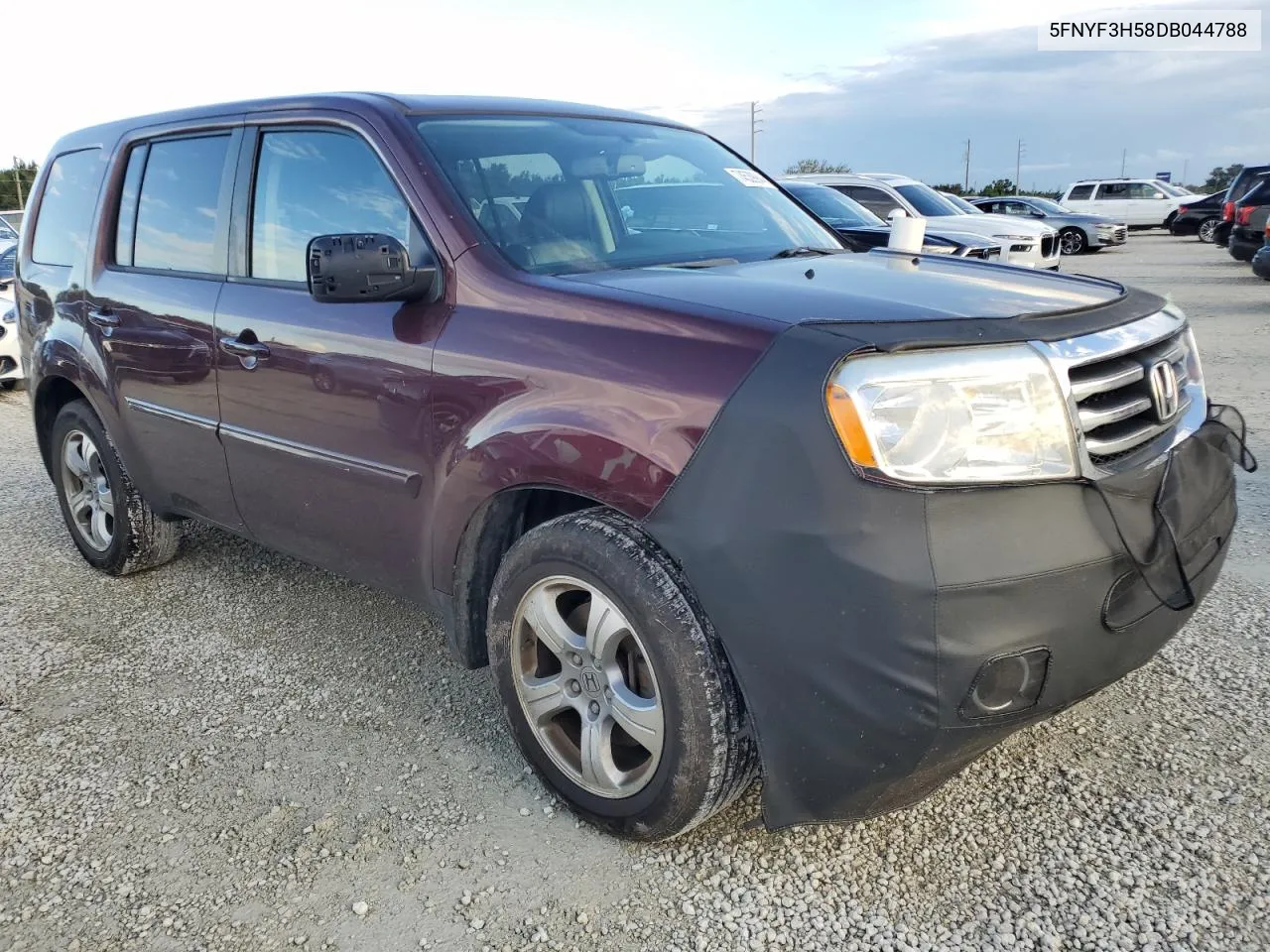 2013 Honda Pilot Exl VIN: 5FNYF3H58DB044788 Lot: 74539944