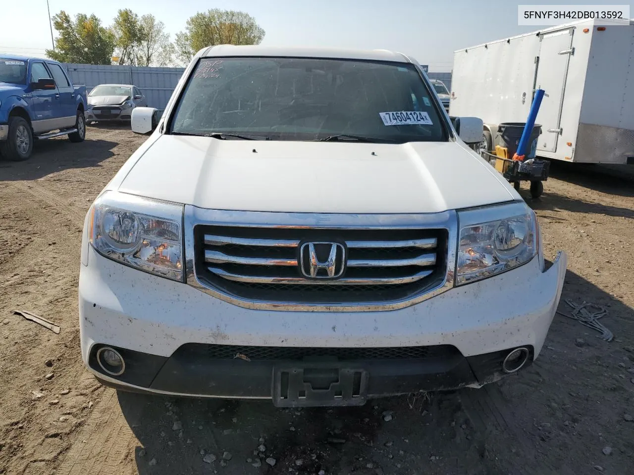 5FNYF3H42DB013592 2013 Honda Pilot Ex