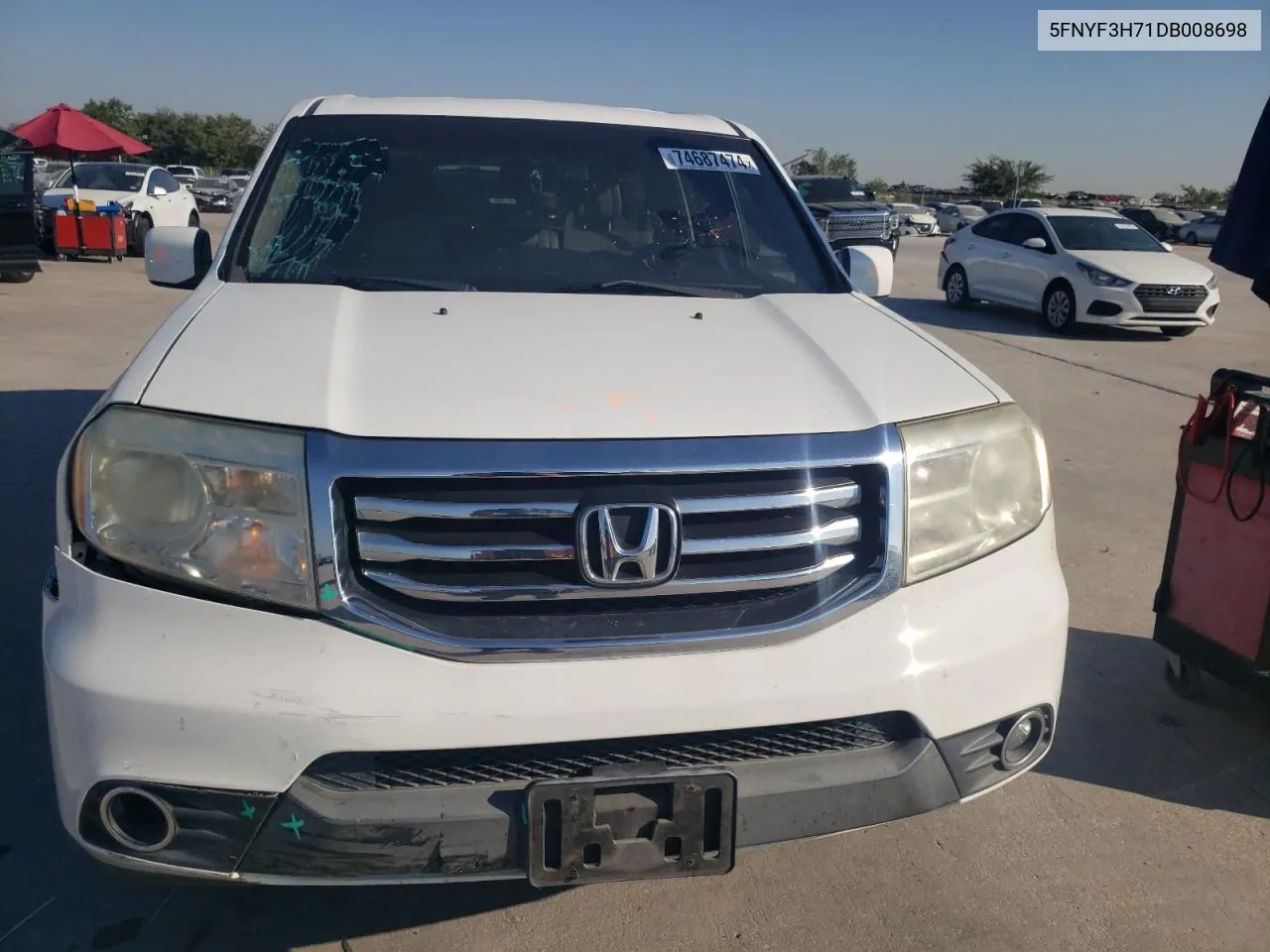 2013 Honda Pilot Exln VIN: 5FNYF3H71DB008698 Lot: 74687474