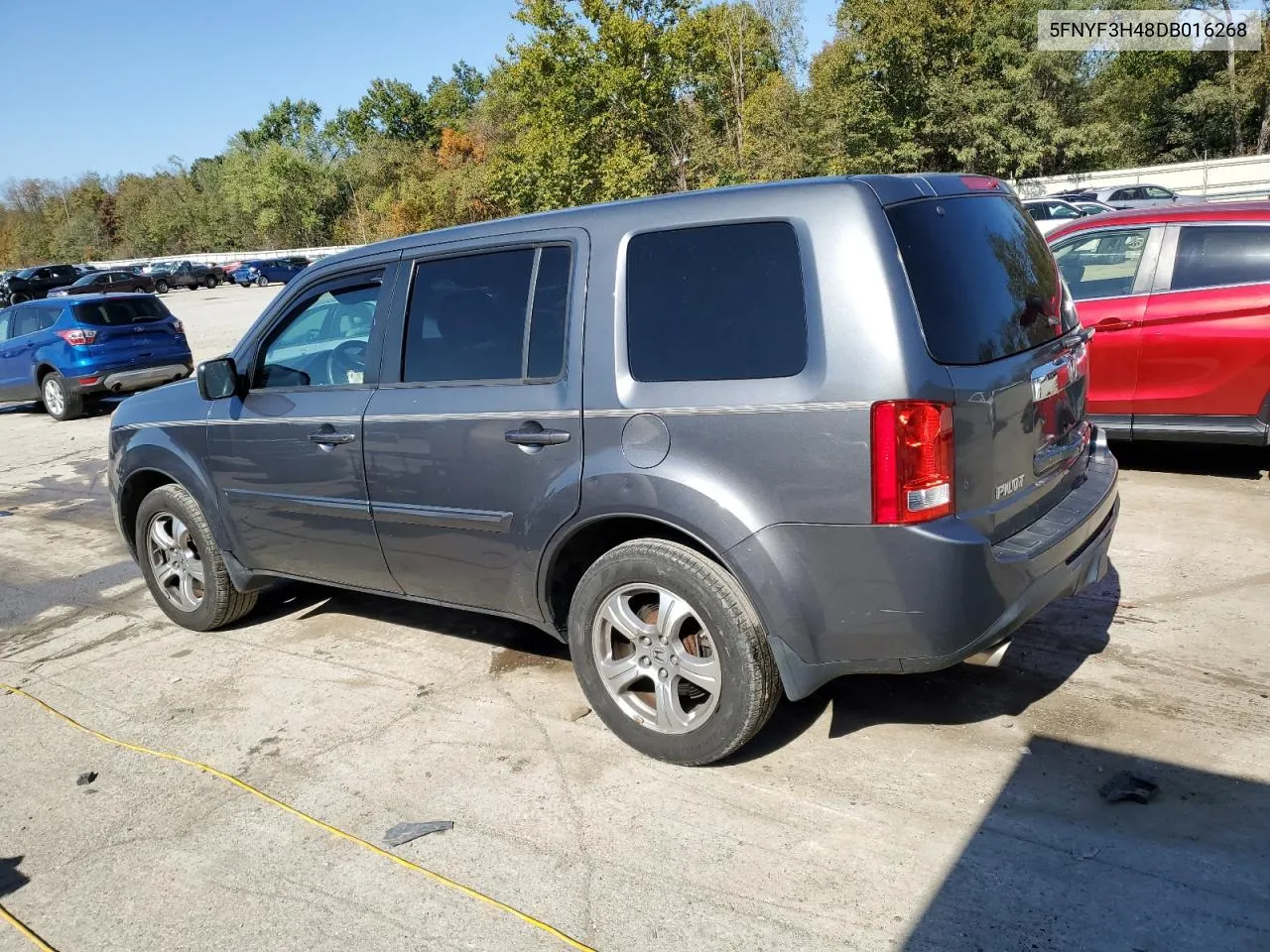 2013 Honda Pilot Ex VIN: 5FNYF3H48DB016268 Lot: 74732654