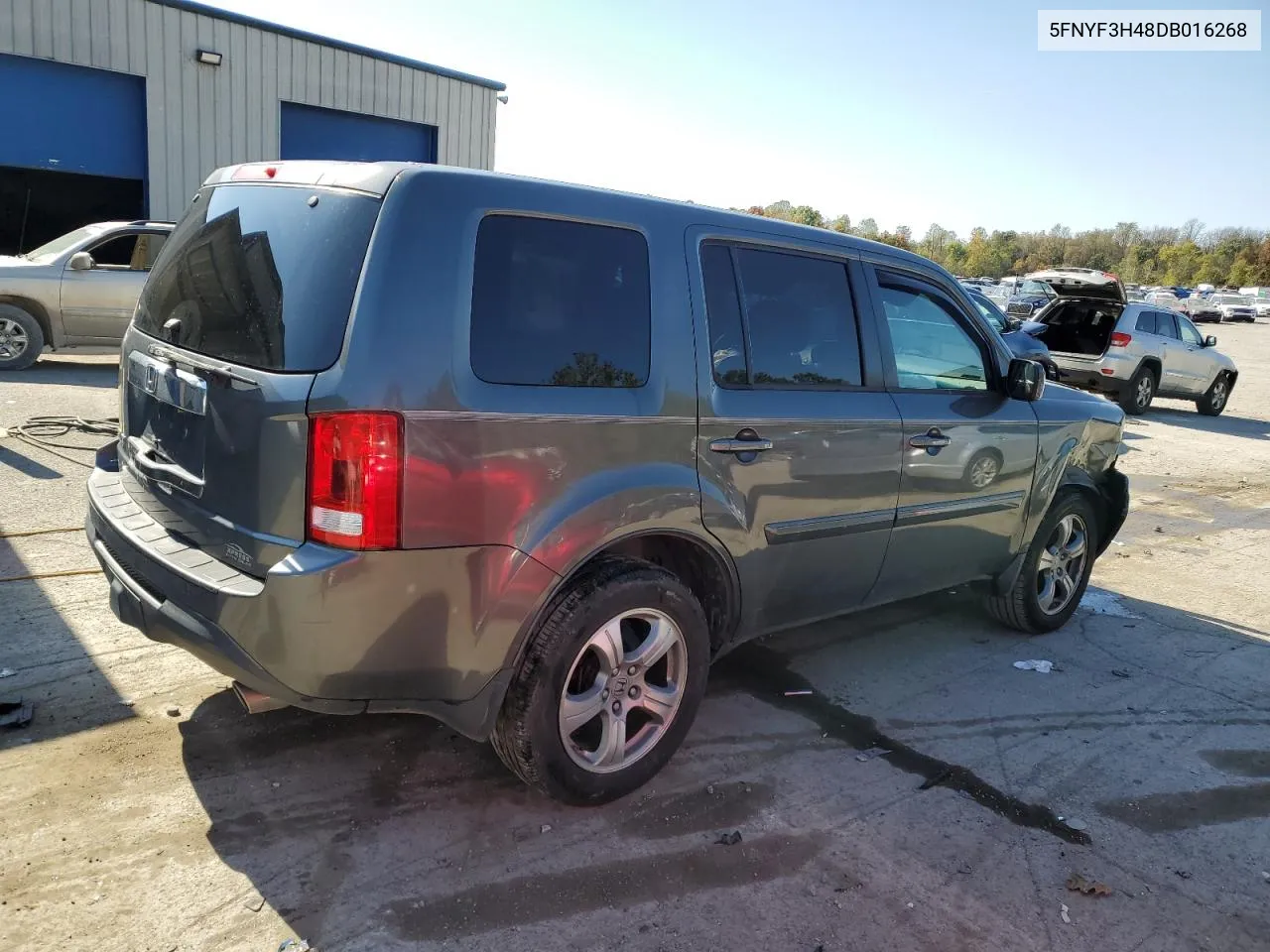 2013 Honda Pilot Ex VIN: 5FNYF3H48DB016268 Lot: 74732654