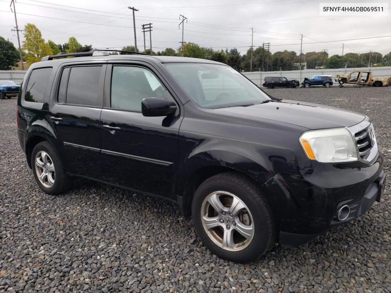 2013 Honda Pilot Ex VIN: 5FNYF4H46DB069511 Lot: 74820334