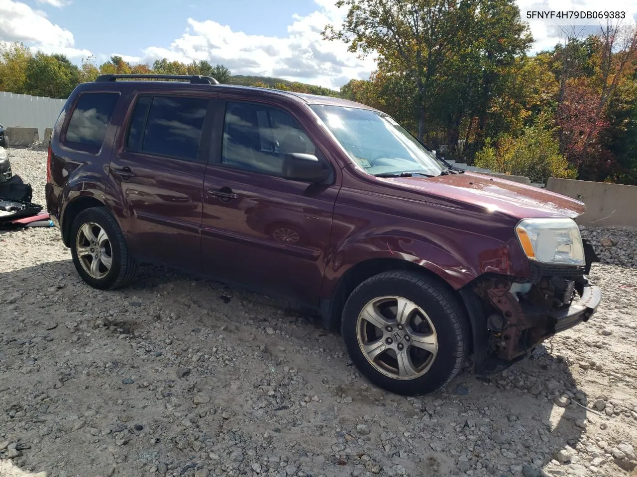 5FNYF4H79DB069383 2013 Honda Pilot Exln